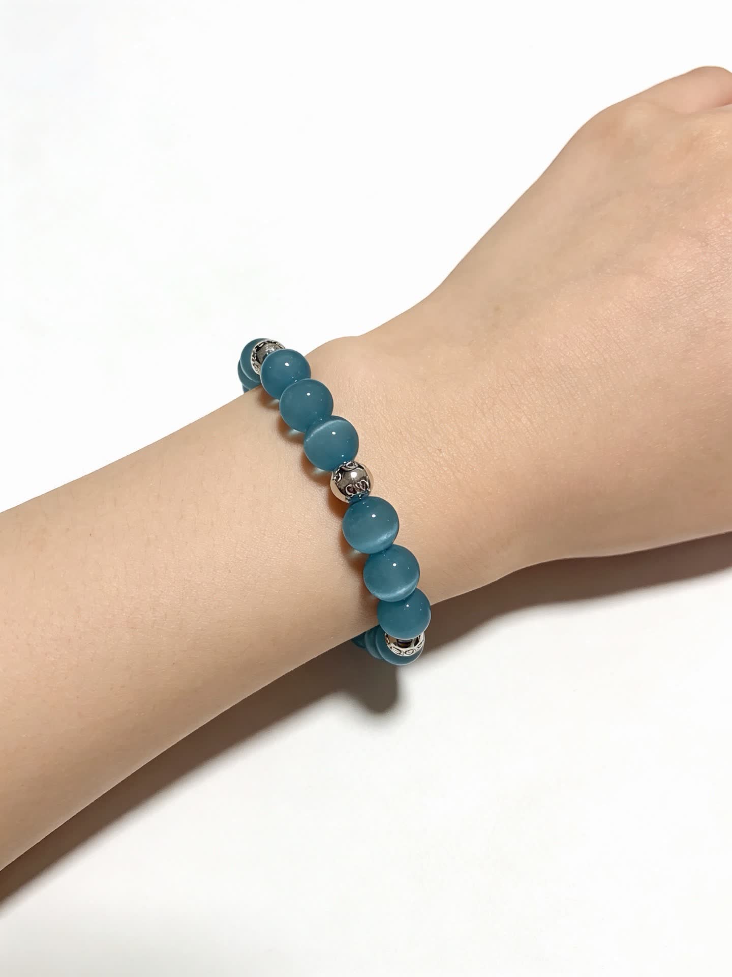 Tiffany & Co. Blue Enamel Bead Bracelet